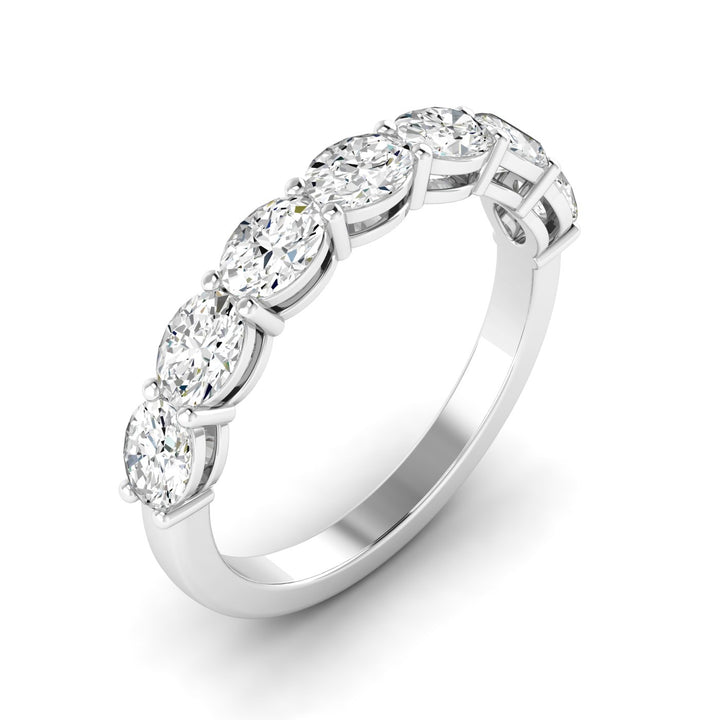 Everlee 14K Lab-Grown Ovel Diamond Band, 1.15 TDW