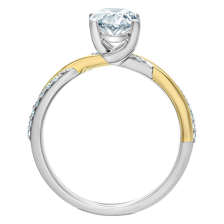 14k yellow gold  Lab Grown Dia