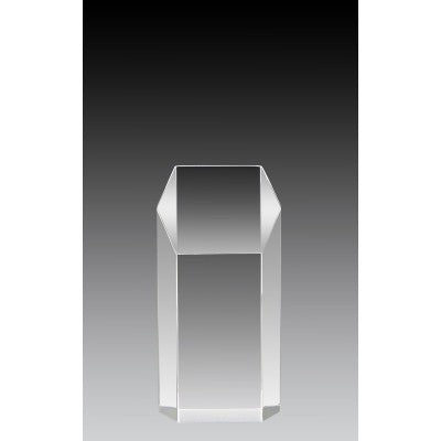 Clear Acrylic Hex Tower Trophy