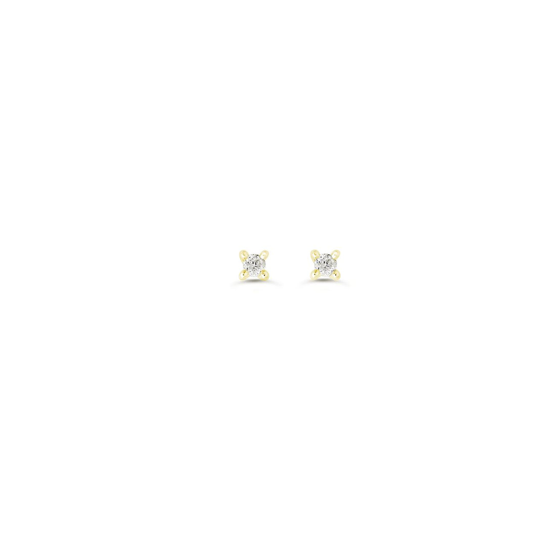 14k yellow gold 2.6mm diamond