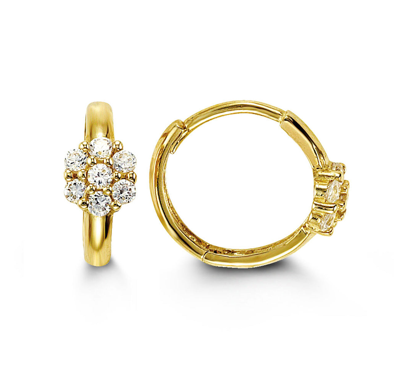 Child's 14K Huggie Earrings