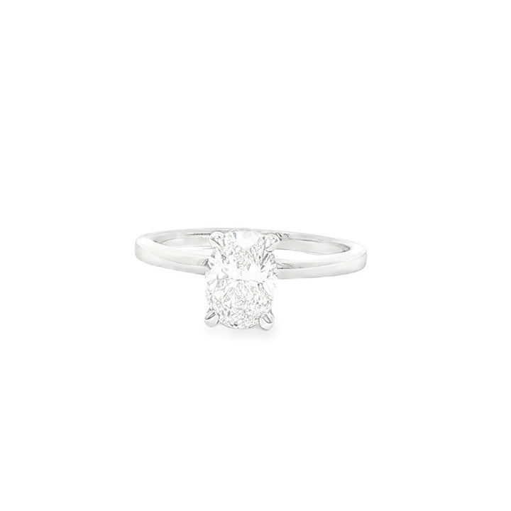 Love Grown 14k white solitaire