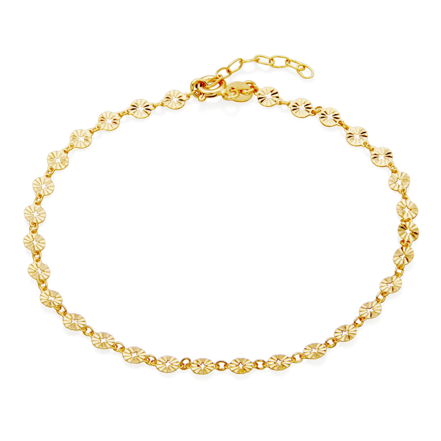 4MM Round Petal Chain Anklet