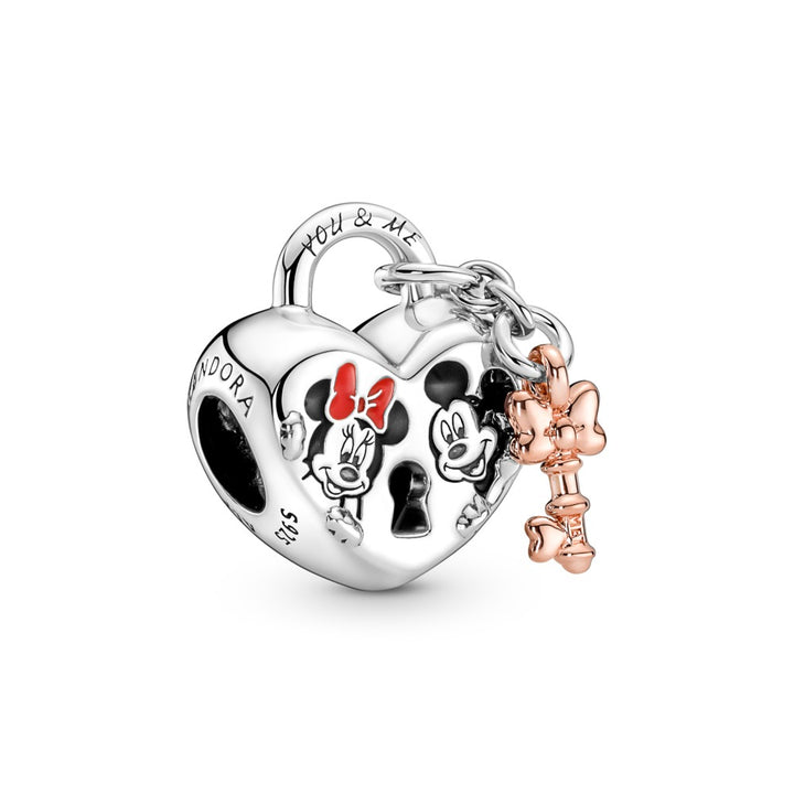 Pandora Disney Mickey Mouse & Minnie Mouse Padlock Charm