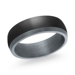 Malo Black Tantalum Ring, size 11