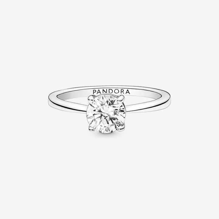 FINAL SALE- Pandora Sparkling Solitaire Ring, Size 9