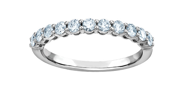 Diamond Evolution 14K White Gold 0.50 tdw Semi-Eternity Band