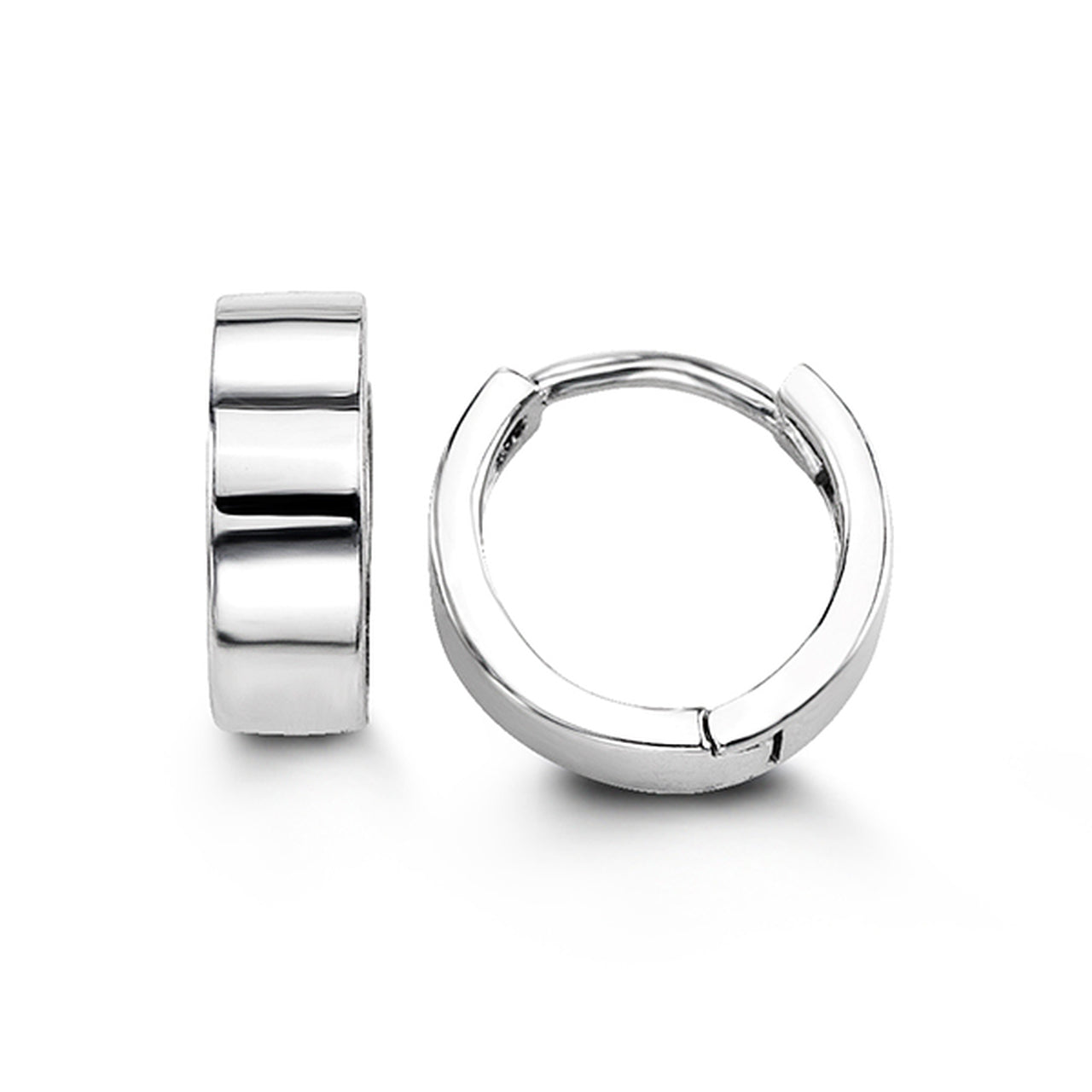 Bella Sterling Silver Huggies. 10mm