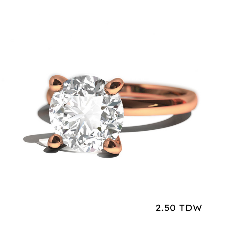 14K Lab Grown Diamond Solitaire Engagement Ring