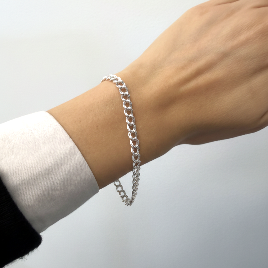 Sterling silver 4.7mm charm br