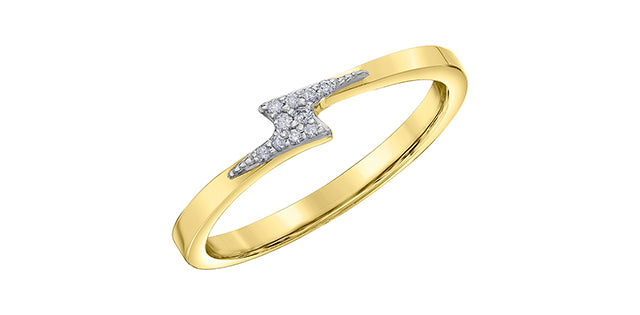 10 Karat Diamond Fashion Ring, 0.012 TDW