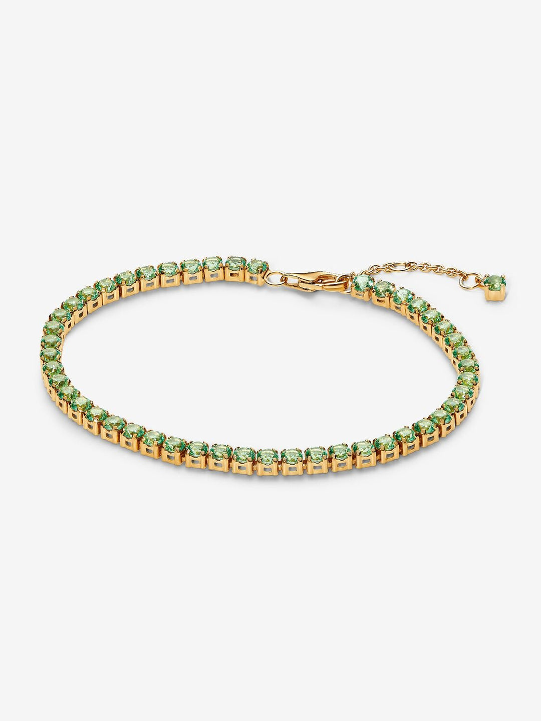 FINAL SALE - Pandora Sparkling Green Tennis Bracelet, 7.1"