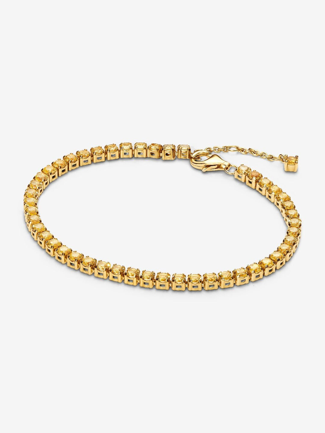 FINAL SALE - Pandora Sparkling Yellow Tennis Bracelet, 7.1"