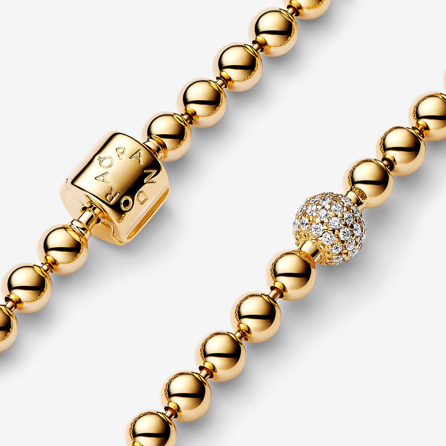 FINAL SALE - Pandora Beads & Pavé Bracelet