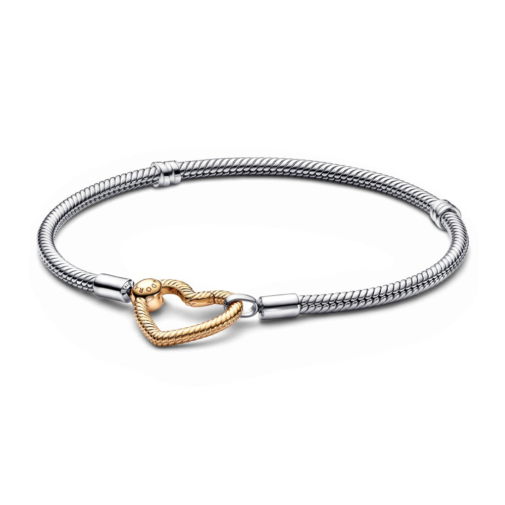 FINAL SALE - Heart Closure Charm Bracelet, 7.5"