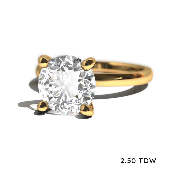 14K Lab Grown Diamond Solitaire Engagement Ring