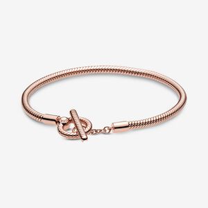 Pandora Moments T-Bar Snake Chain Bracelet, 7.9"