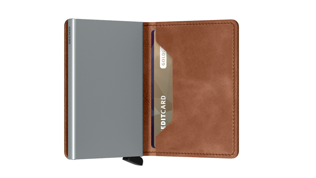 Secrid Slimwallet Vintage Congac Silver