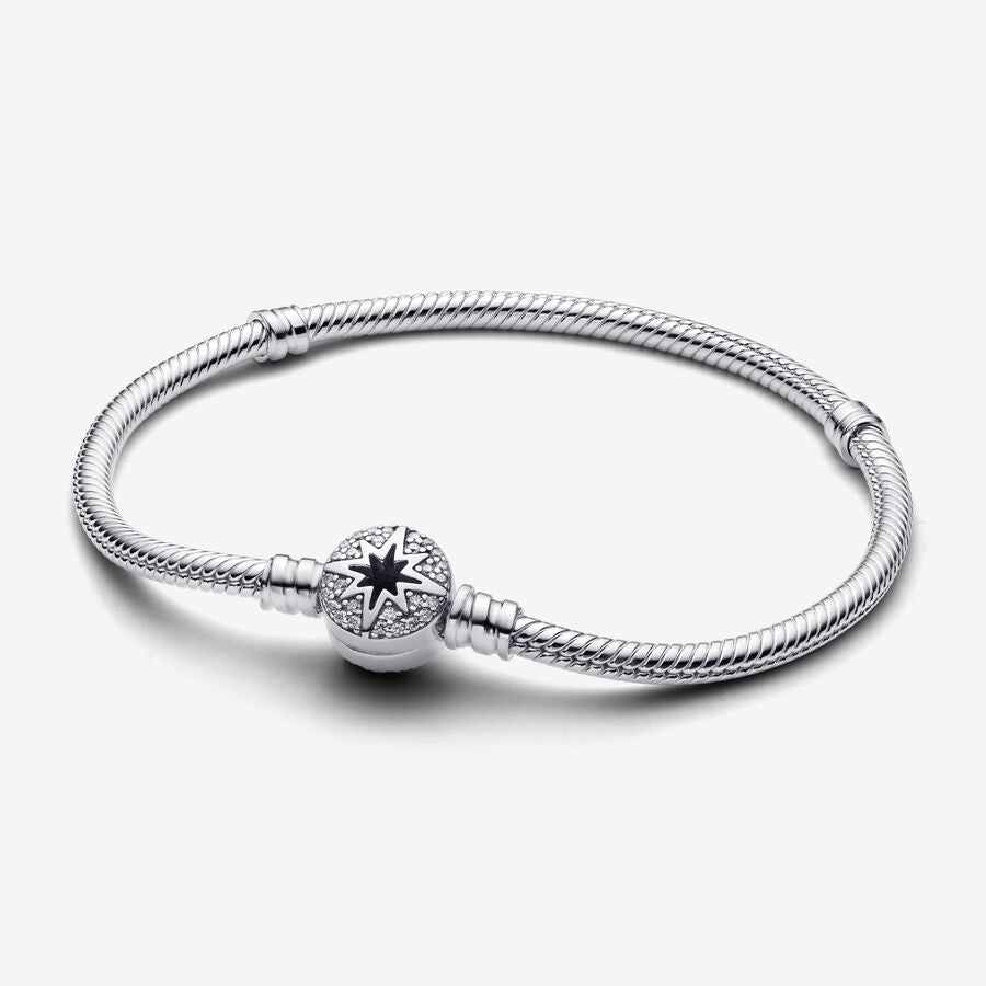 FINAL SALE - Pandora North Star Clasp Snake Chain Bracelet, 7.9"