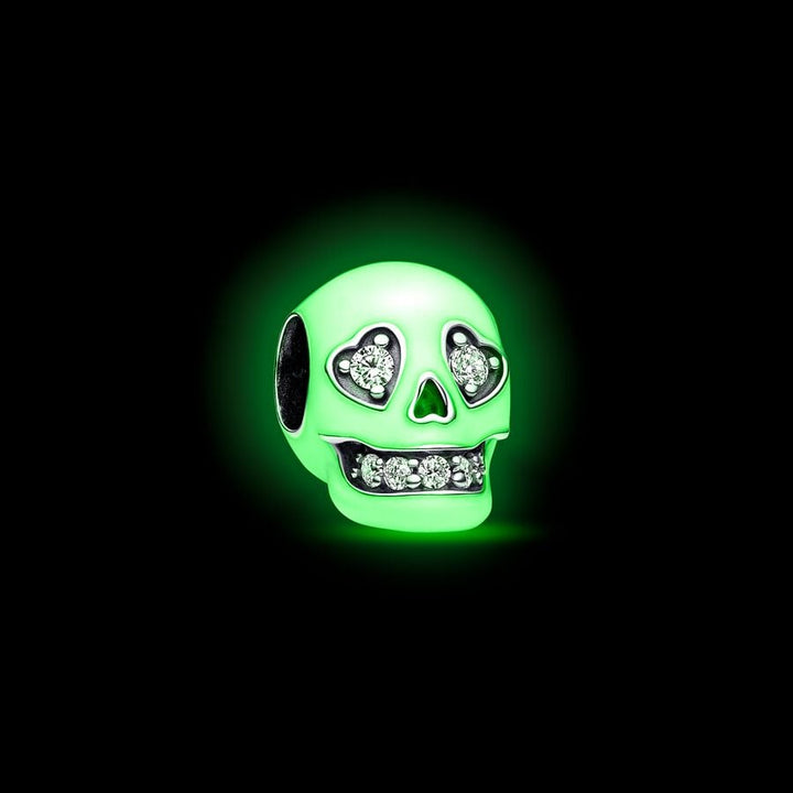 Pandora Glow-in-the-dark Sparkling Skull Charm