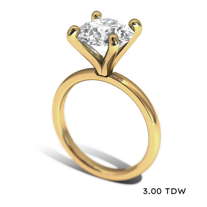 14K Lab Grown Diamond Solitaire Engagement Ring