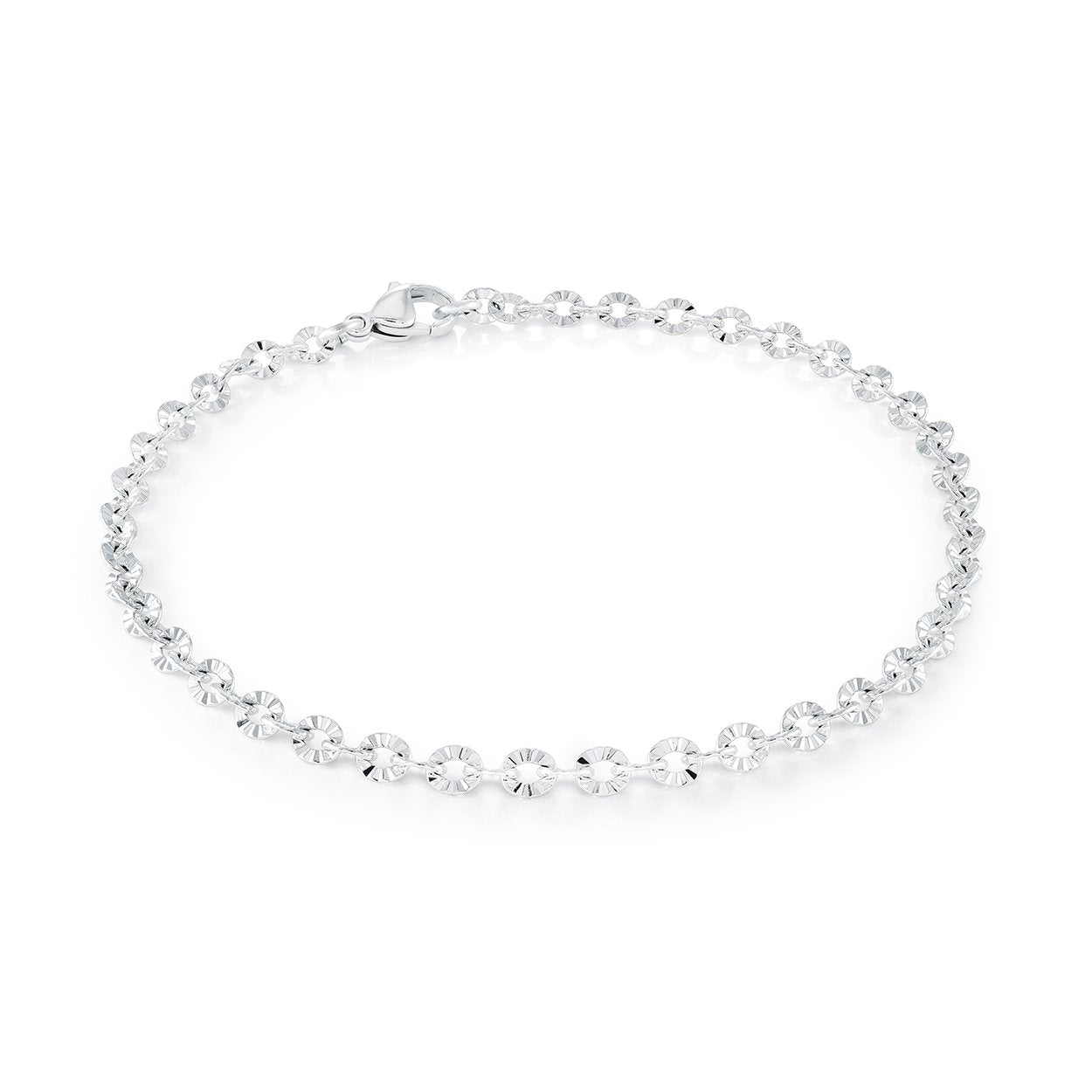 Veloria Laser-Cut 4MM Sparkle Anklet
