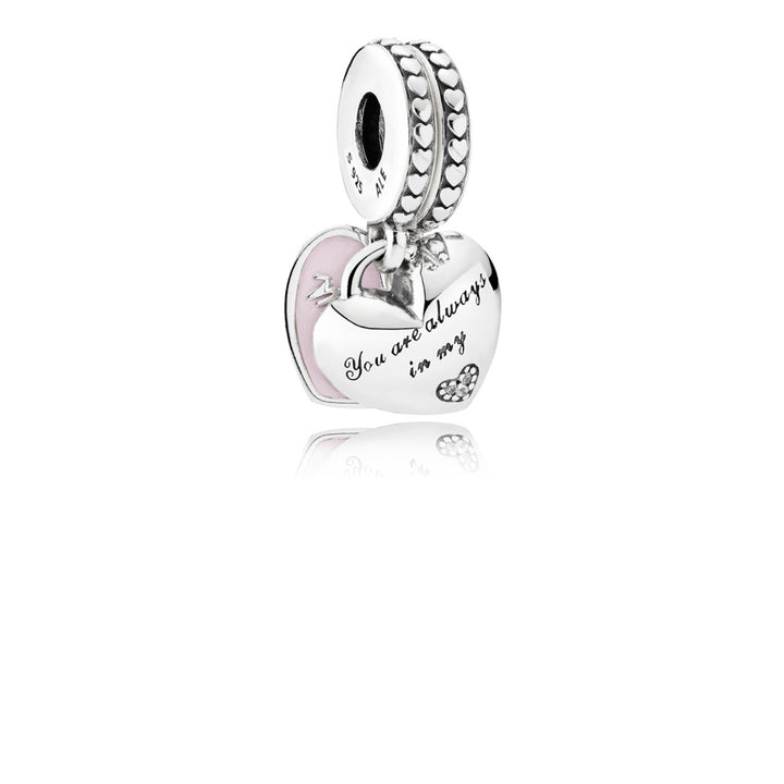 Pandora Moments Mother & Daughter Hearts Dangle Charm