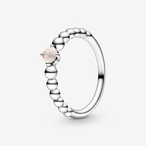 FINAL SALE- Pandora Misty Rose Beaded Ring, size 7.0