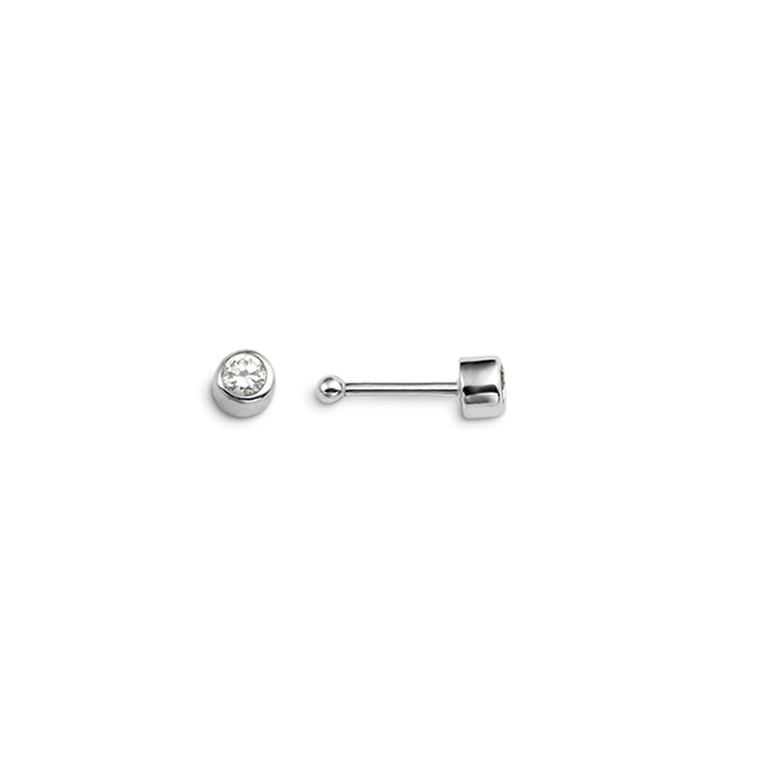 14K CZ Nose Pin