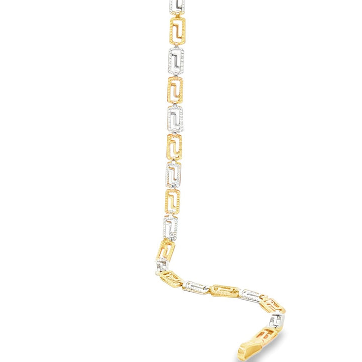 10k white and yellow two tone