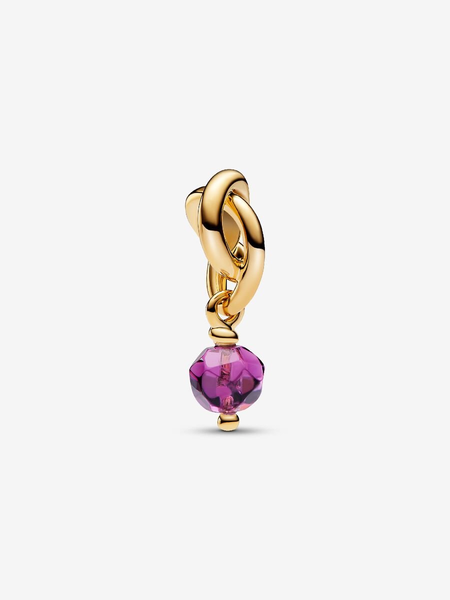 FINAL SALE- Pandora February Purple Eternity Circle Dangle Charm
