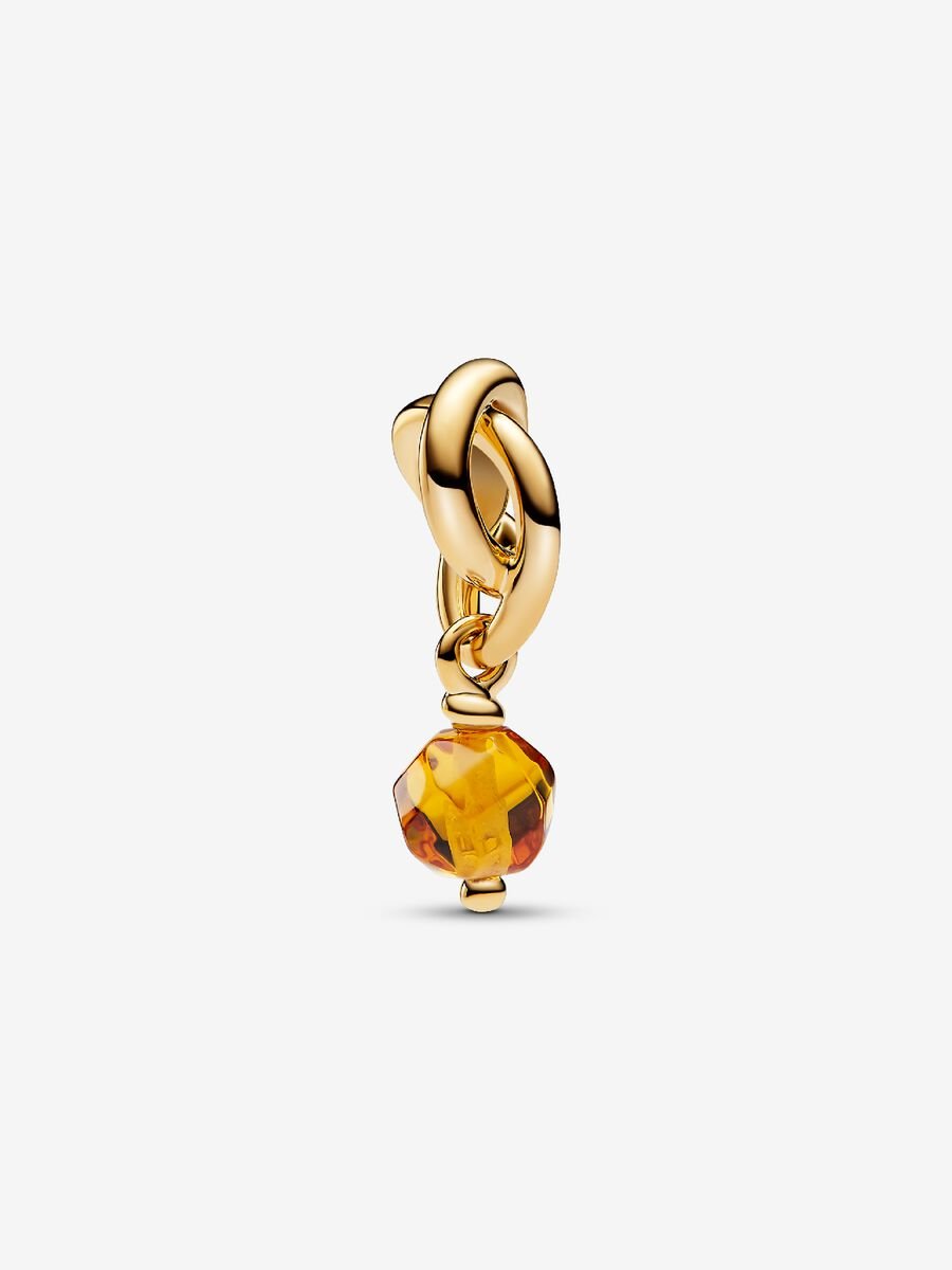 FINAL SALE- Pandora November Honey Eternity Circle Dangle Charm