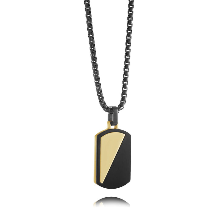 Italgem Steel Dog Tag Pendant