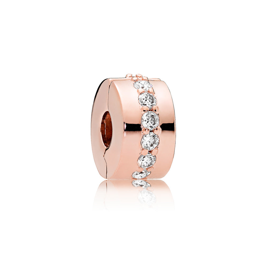 FINAL SALE- Pandora Moments Sparkling Row Clip Charm
