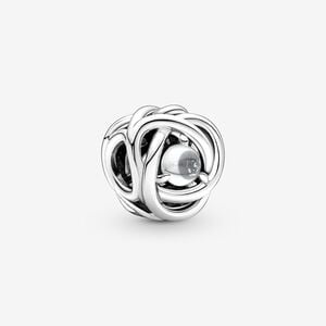 FINAL SALE- Pandora April Clear Eternity Circle Charm