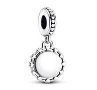 FINAL SALE - Pandora Sterling Silver Engravable Dangle Charm.
