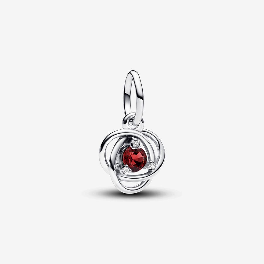 FINAL SALE- Pandora July True Red Eternity Circle Dangle Charm
