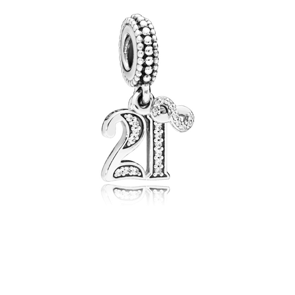 FINAL SALE- Pandora 21st Celebration Dangle Charm