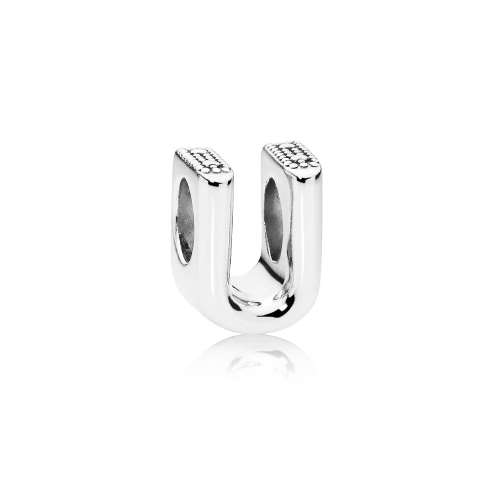 FINAL SALE- Pandora Letter U Alphabet Charm