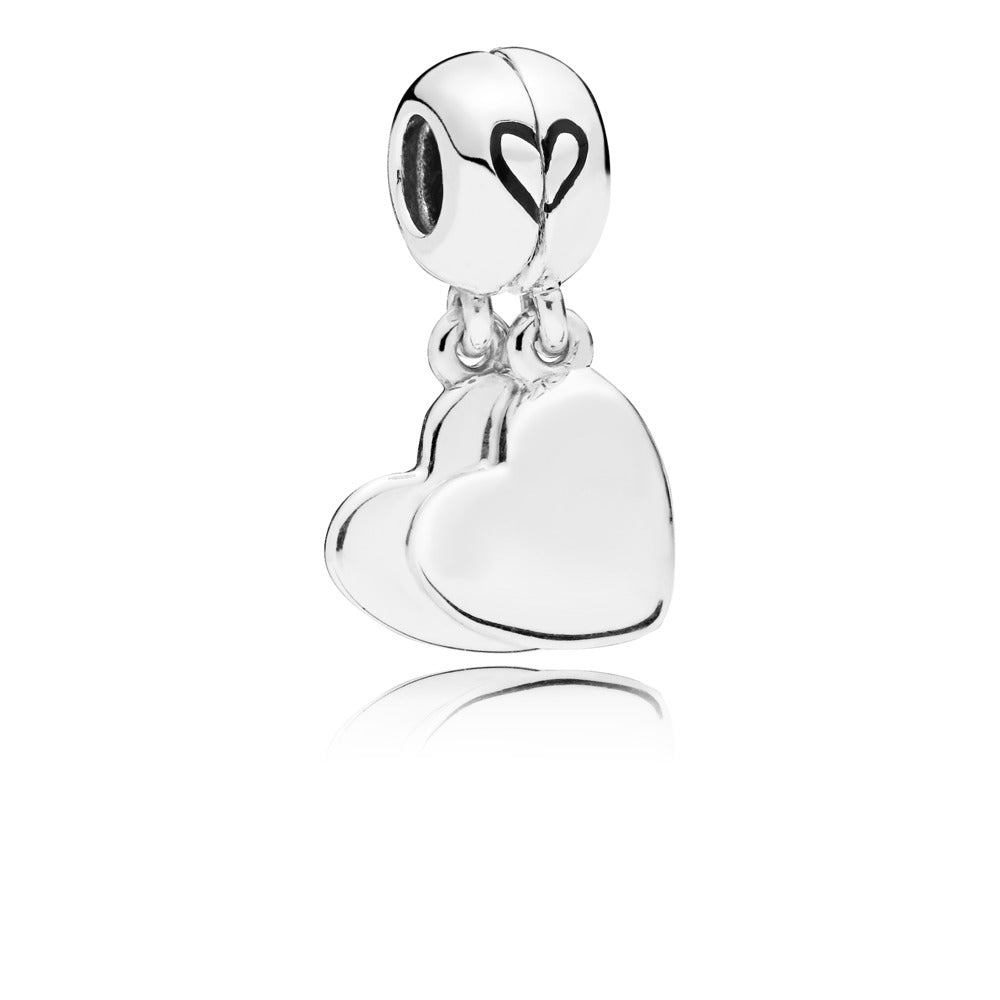 FINAL SALE - Pandora Mother & Son Heart Split Dangle Charm