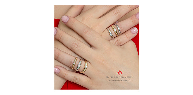 14K Canadian Diamond Band, 0.18TDW