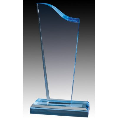 Acrylic Sapphire Wave Trophy,