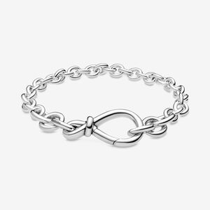 Pandora Chunky Infinity Knot Chain Bracelet, 7.1"