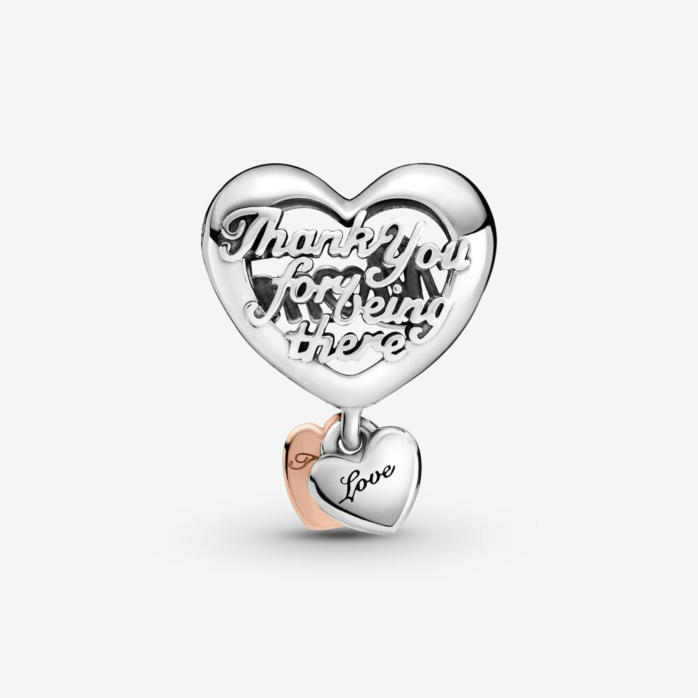 FINAL SALE - Pandora Thank You Mum Heart Charm