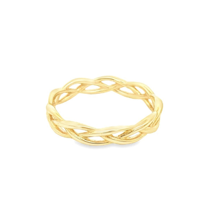 10k yellow gold stacking 3.6mm