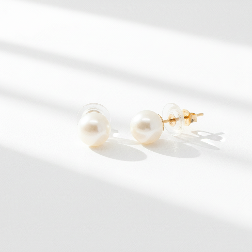 6MM Genuine Cultured Pearl, 14k