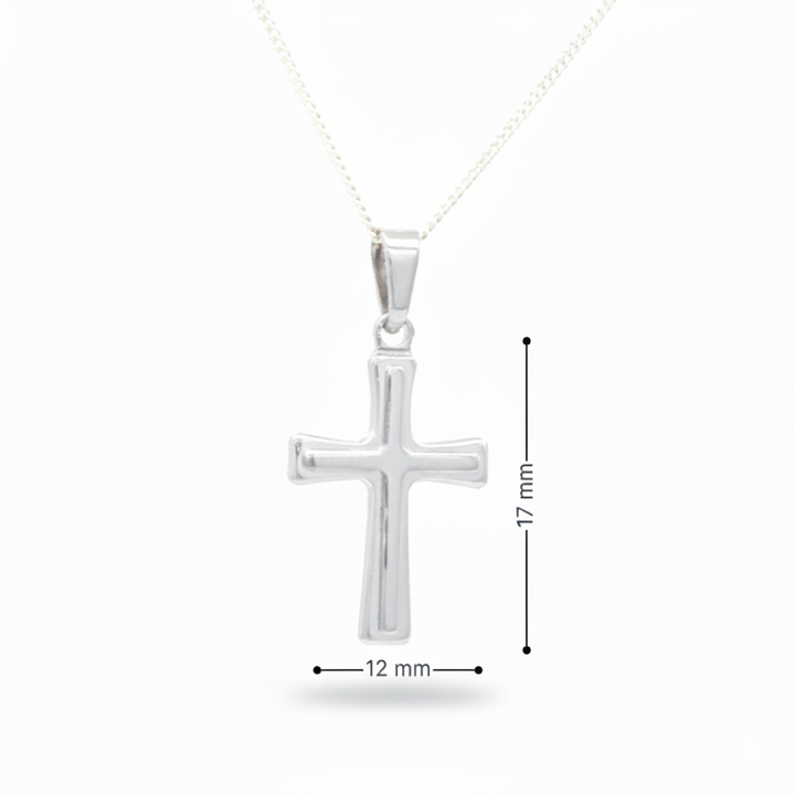 Rhodium-plated sterling silver