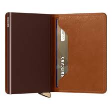SECRID Emboss Premium Slimwallet, Cognac