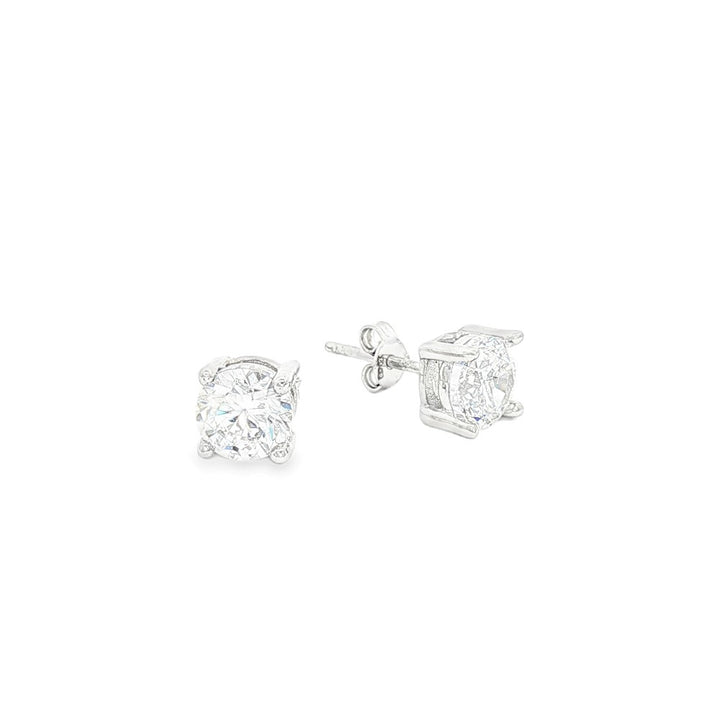 10K 6MM CZ Stud Earrings