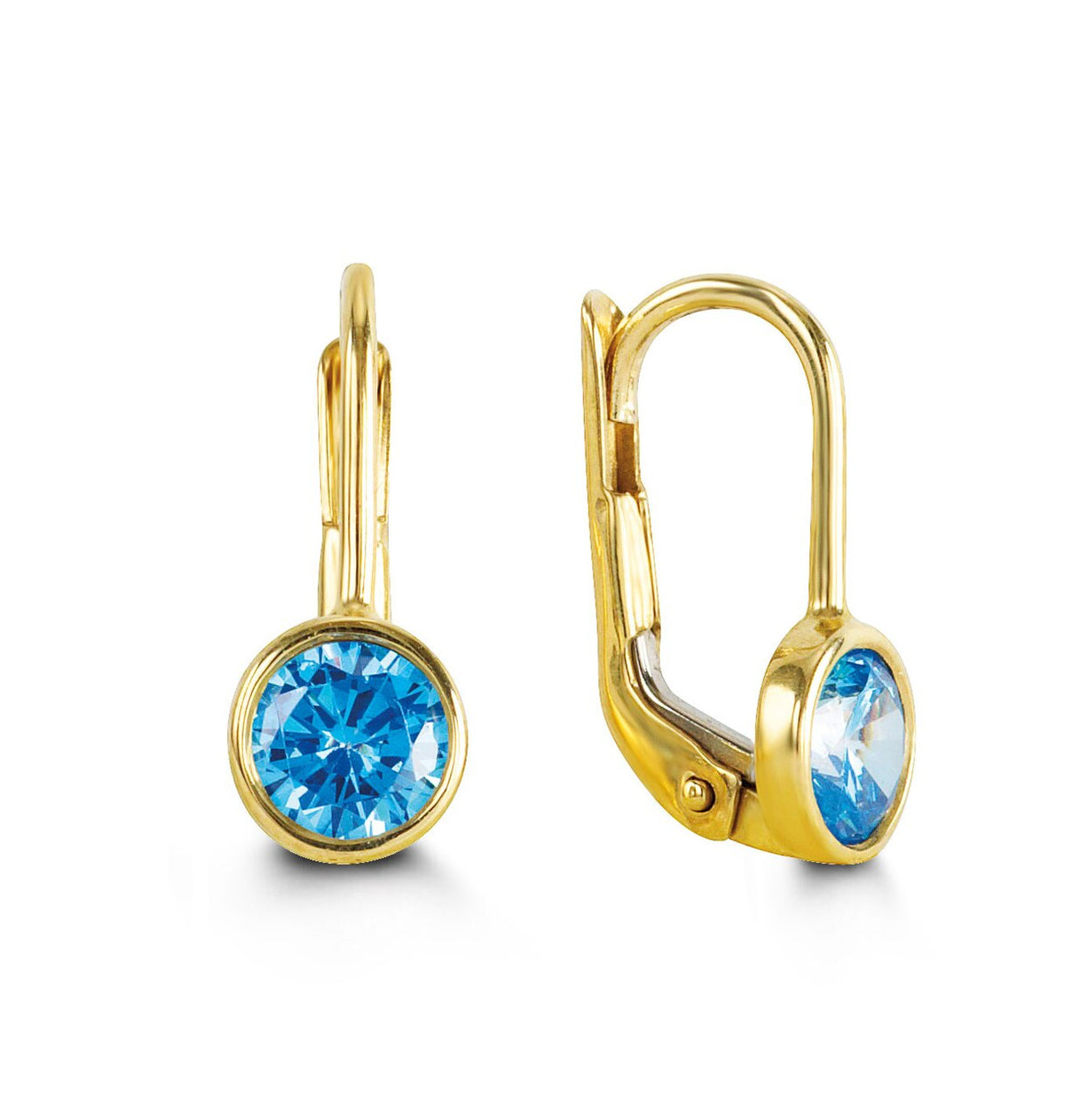 FINAL SALE - Bella 10K December Birthstone Earrings